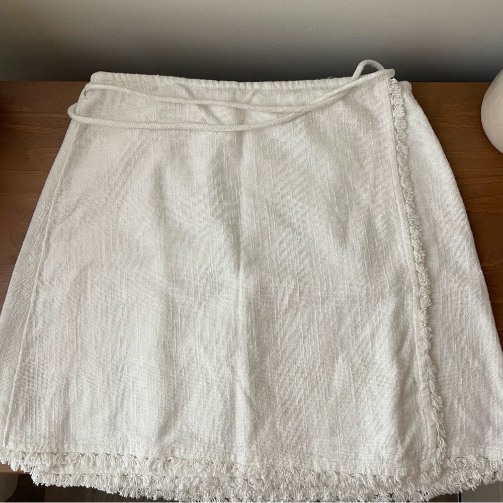 Billabong Cream Mini Wrap Skirt Casual